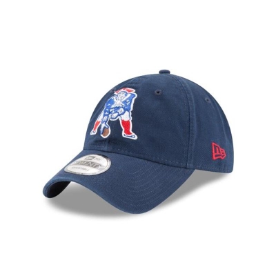 Blue New England Patriots Hat - New Era NFL Core Classic 9TWENTY Adjustable Caps USA4208615